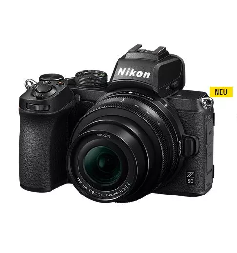 Nikon Z50 im KIT, Z DX 16-50 VR, Z DX 50-250 VR, Nikon DX Sofort-Rabatt Aktion